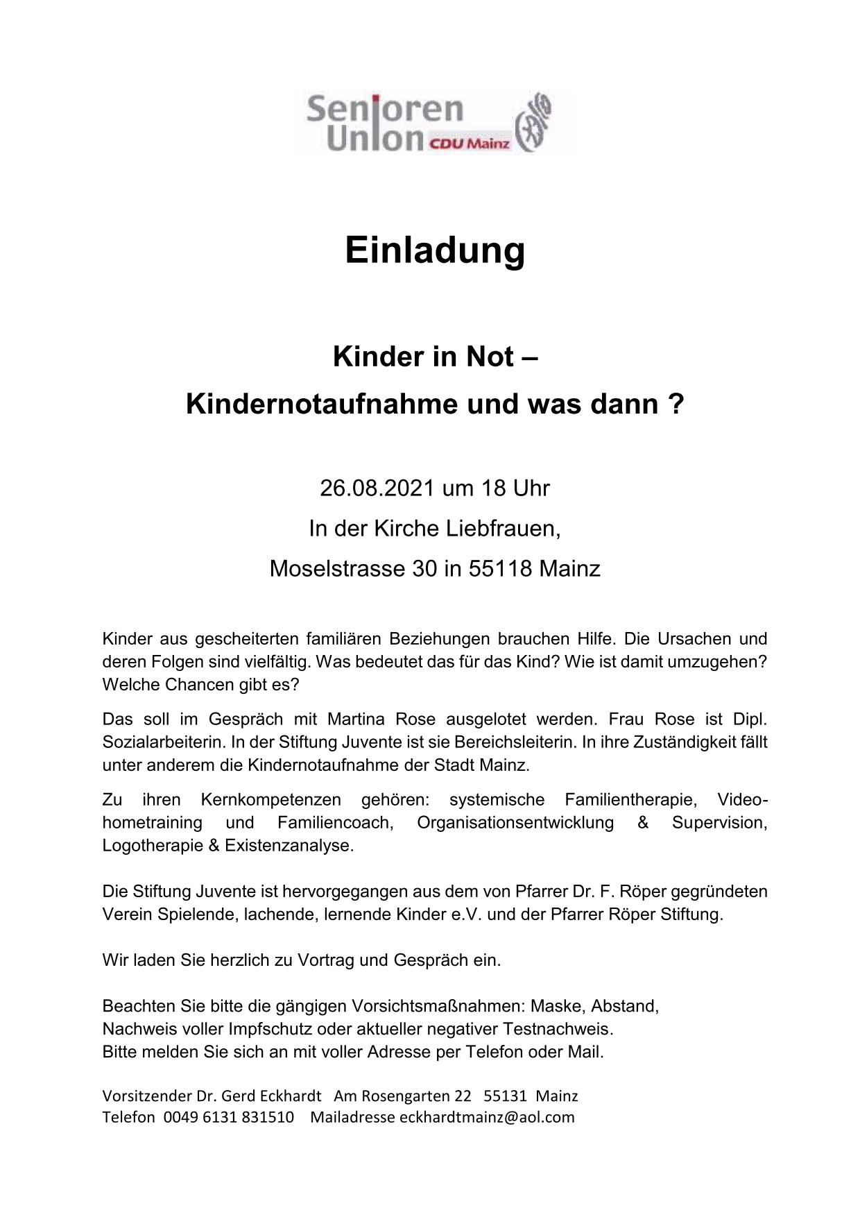 2021 08 26 EL SEN VA Kinder in Not 01