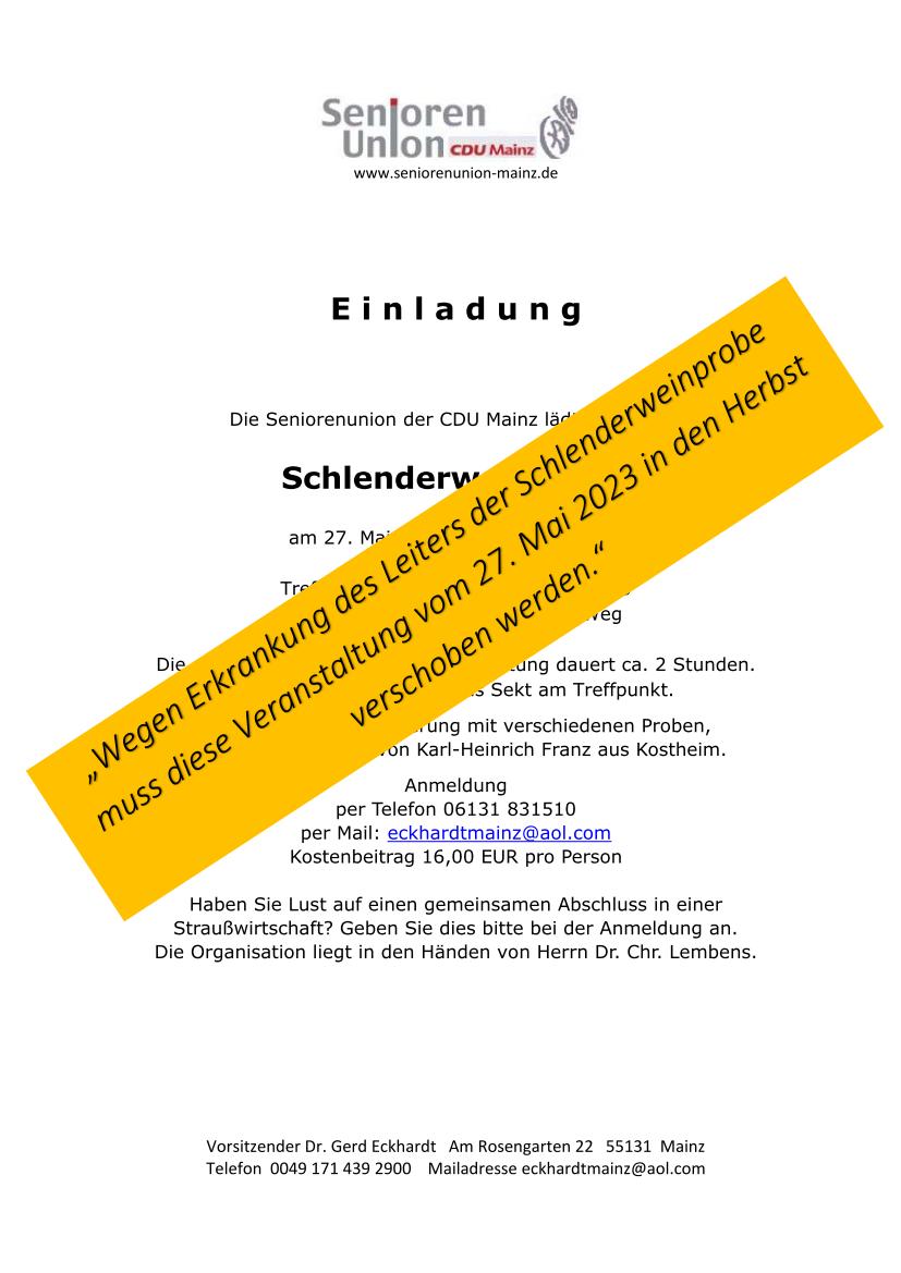 20230527 Schlenderweinprobe absage 01